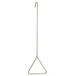 Stainless-steel pull rod with triangular handle for HAWS safety showers
