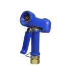 Heavy duty wash down gun, blue, with brass ball bearing swivel
